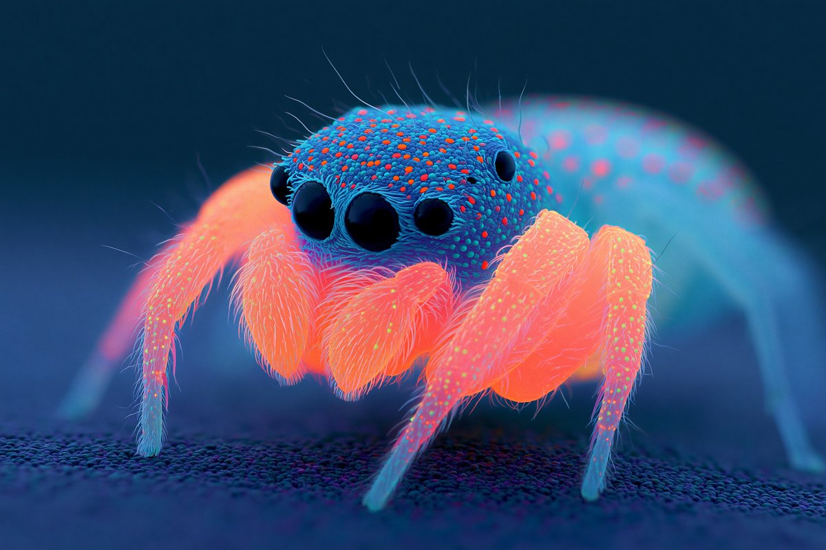1. Midjourney --sref 271502886
2. Super Macro Spider Eyes
Super macro close-up