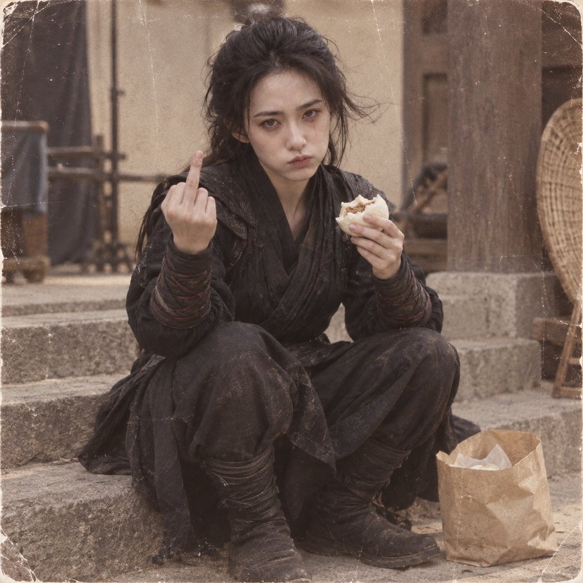Comic / Storyboard - Retro Wuxia Behind-the-Scenes Still