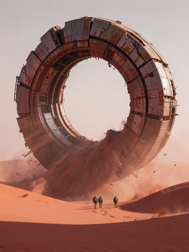 Epic concept art, cinematic photorealistic CG render. An ultra-scale spectacle c