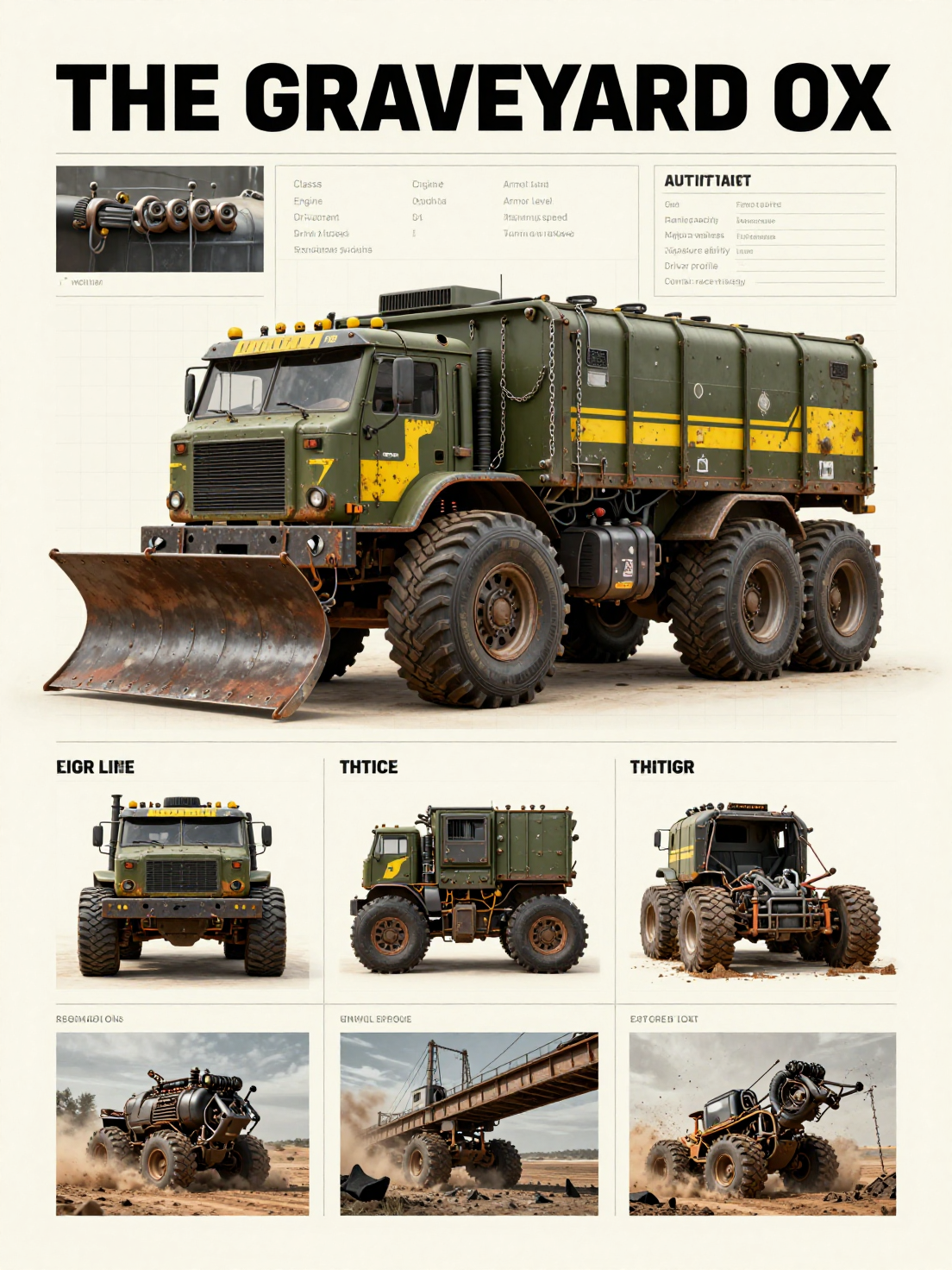 Post 3/20
“Create a professional vehicle character-bible sheet for an original