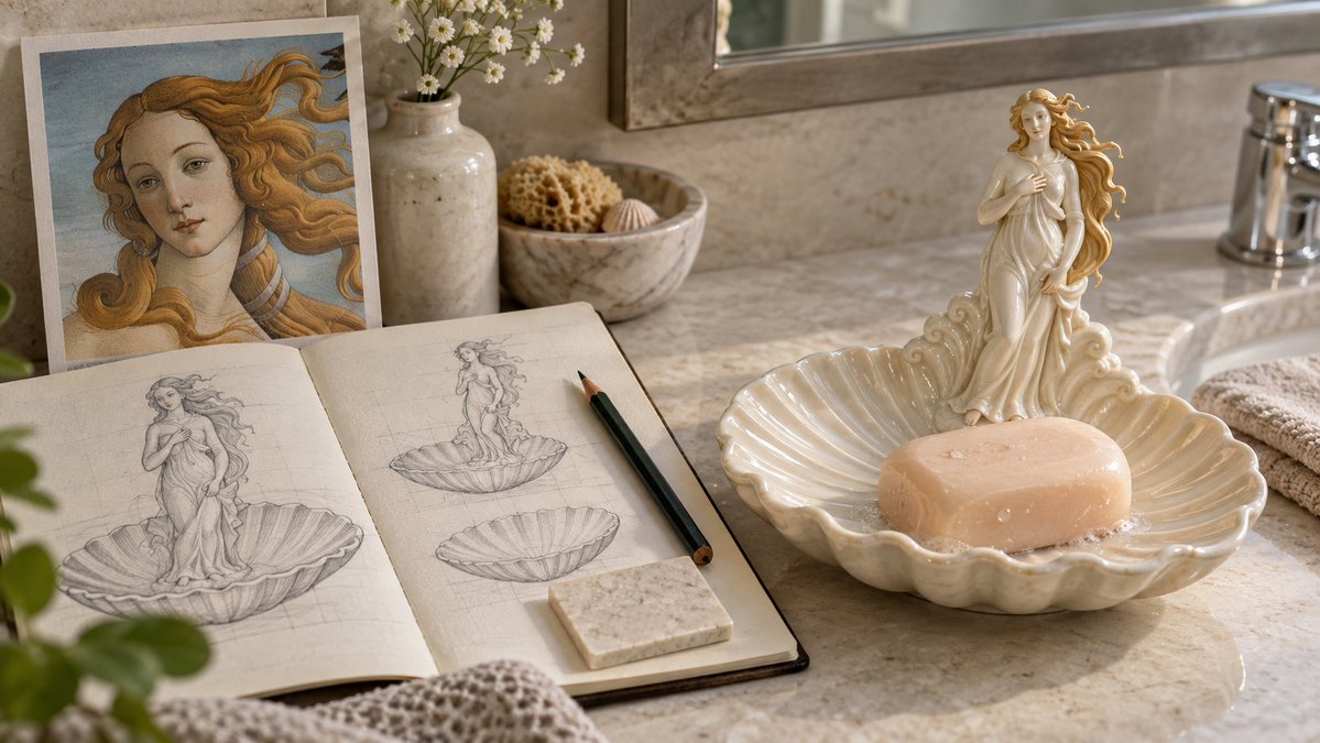 Product Marketing - Venus Soap Holder Bathroom Interior Design