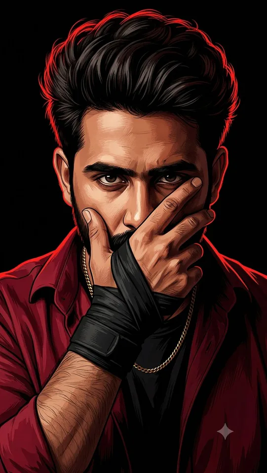 Sharp Digital Portrait Illustration