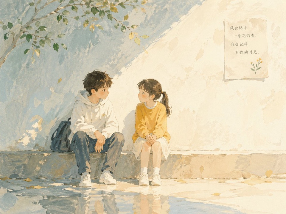 Soft Poetic Children's Book Illustration